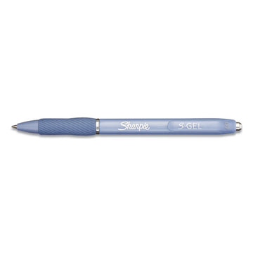Sharpie® S-Gel™ S-gel Fashion Barrel Gel Pen, Retractable, Medium 0.7 Mm, Black Ink, Frost Blue Barrel, Dozen freeshipping - TVN Wholesale